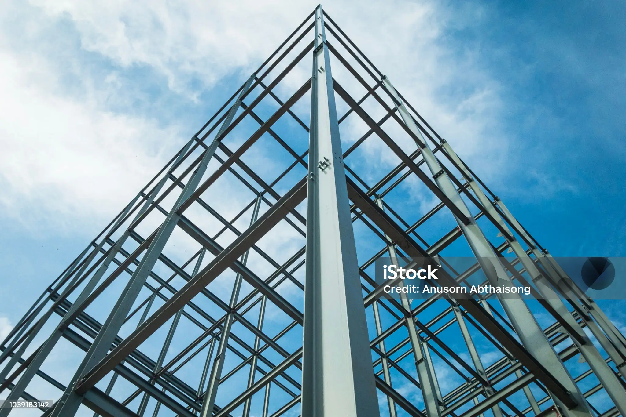 Stahlbau Konstruktion - Modernes Bauprojekt